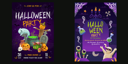Witch mire Font Poster 3
