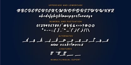 Qasttela Script Font Poster 5