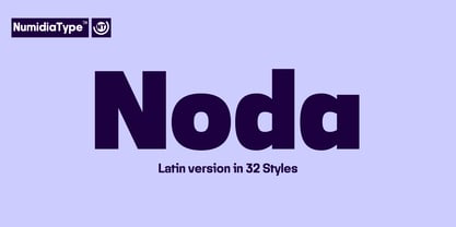 Noda Font Poster 1