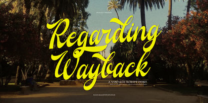 Regarding Wayback Font Poster 1