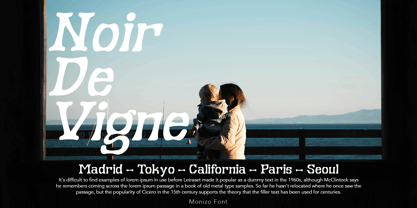 Monizo Font Poster 4