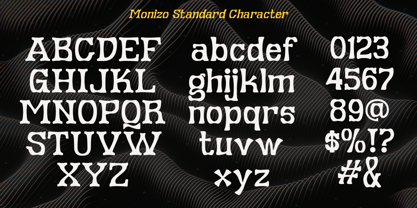 Monizo Font Poster 3