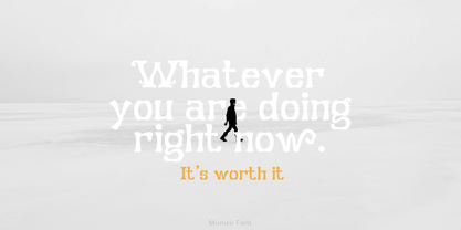 Monizo Font Poster 6