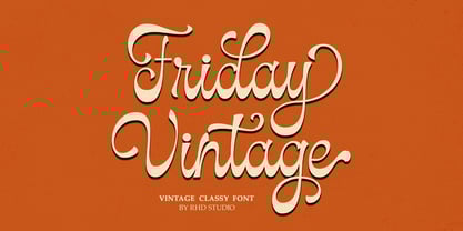 Friday Vintage Font Poster 1