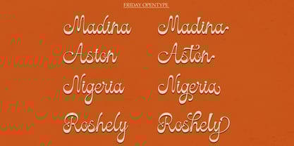 Friday Vintage Font Poster 3