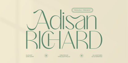 Adisan Richard Font Poster 1