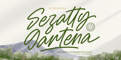 Sejatty Gartena Font Poster 1