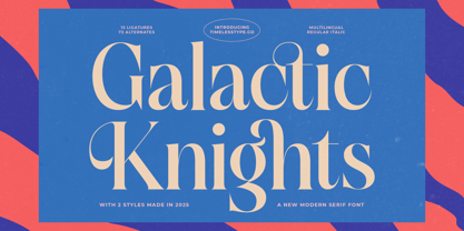 Galactic Knights Font Poster 1