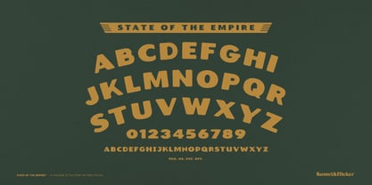 State of the Empire Font Poster 12