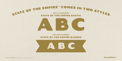 State of the Empire Font Poster 13