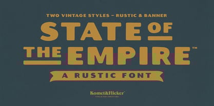 State of the Empire Font Poster 1