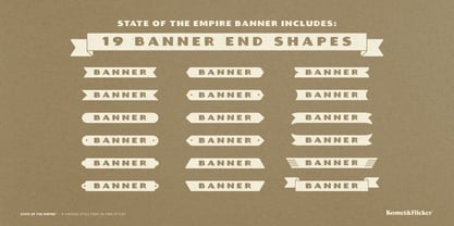 State of the Empire Font Poster 14
