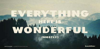 State of the Empire Font Poster 10