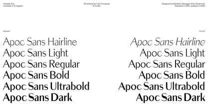 Apoc Sans Font Poster 1