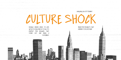 Culture Shock Font Poster 1