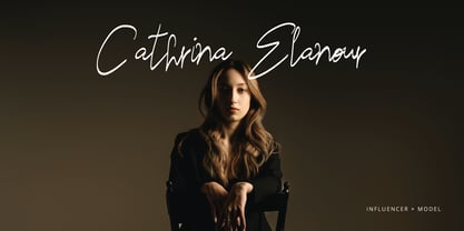 Trimeira Signature Font Poster 4