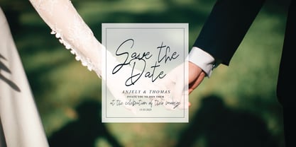 Trimeira Signature Font Poster 3