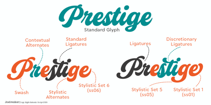 Relastic Script Font Poster 5