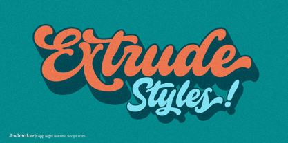 Relastic Script Font Poster 12