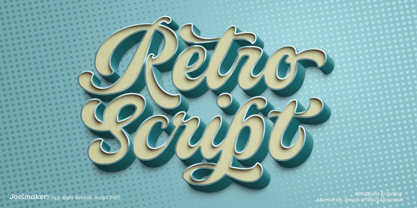 Relastic Script Font Poster 14