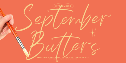 September Butters Font Poster 1