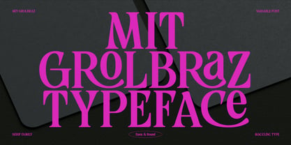 MIT Grolbraz Font Poster 1