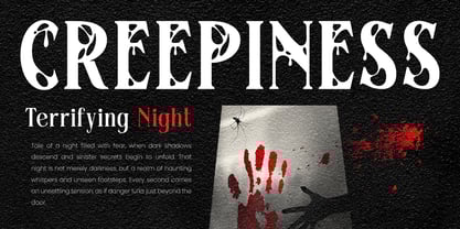 Hollow Thriller Font Poster 2