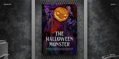Hollow Thriller Font Poster 4