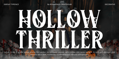 Hollow Thriller Font Poster 1