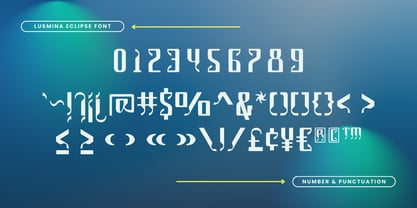 Lusmina Eclipse Font Poster 7