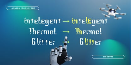 Lusmina Eclipse Font Poster 9