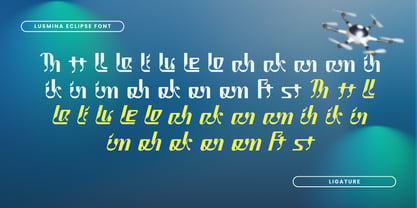 Lusmina Eclipse Font Poster 8