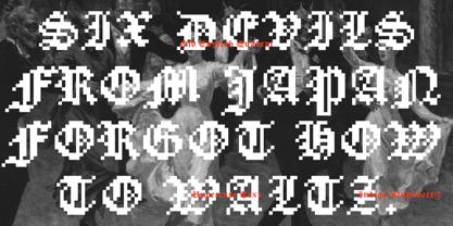 Old English Quadrat Font Poster 7