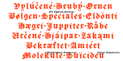 Old English Quadrat Font Poster 6