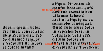 Old English Quadrat Font Poster 4