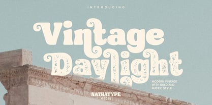 Vintage Daylight Font Poster 1