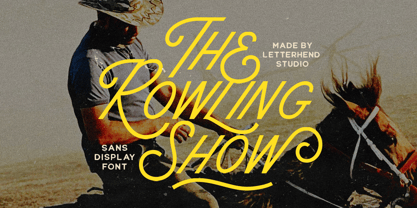 The Rowling Show Font Poster 1