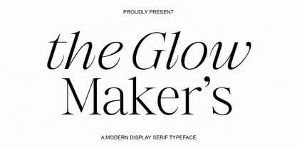 The Glow Makers Font Poster 1