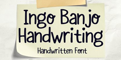 Ingo Banjo Handwriting Font Poster 1