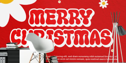 Christ Groovy Font Poster 2