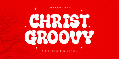 Christ Groovy Font Poster 1