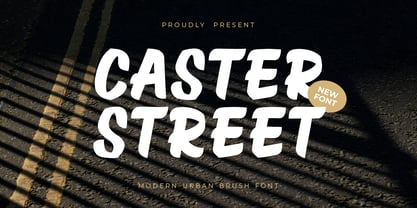 Caster Street Font Poster 1