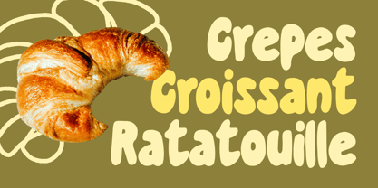 Avocado Croissant Font Poster 4