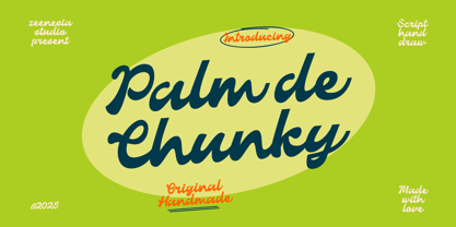 Palm De Chunky Font Poster 1