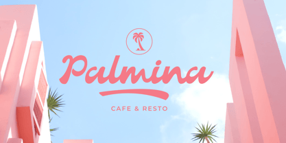 Palm De Chunky Font Poster 2