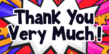 Bingo Action Comic Font Poster 5