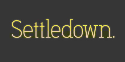Settled Font Poster 1