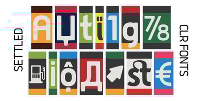 Settled Font Poster 8