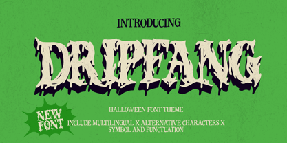 Dripfang Font Poster 1