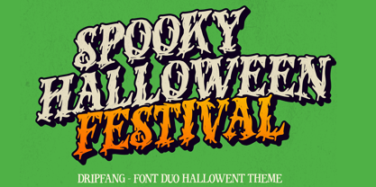 Dripfang Font Poster 2